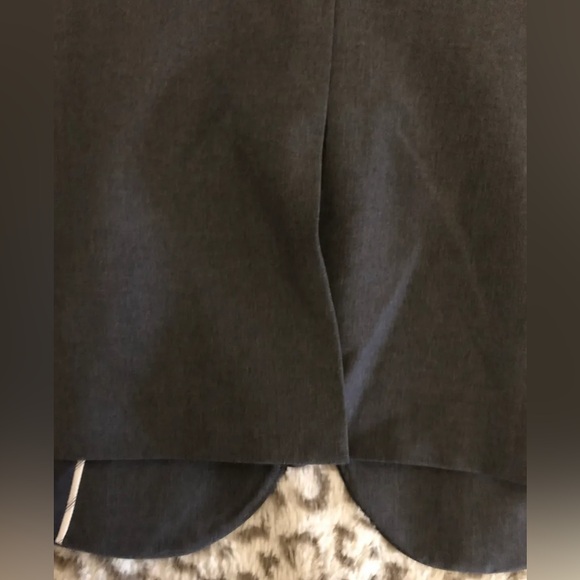 Ann Taylor Dark Gray Tropical Wool Suit Pant 12 Jacket 12p Petite - Picture 9 of 15